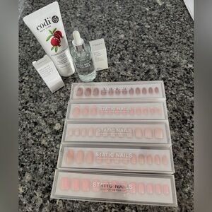 Static Nails Reusable Pop-On Manicures - 5 Neutral Color Sets